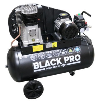 Dviejų stūmoklių kompresorius Black Pro B3800B 10 bar 3 AG / 2,2 kW 245,6 l/min 90 l