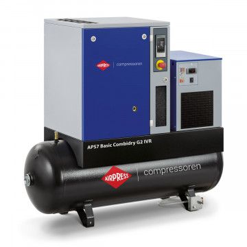 Sraigtinis kompresorius APS Basic 7 Combi Dry G2 IVR 10 bar 7.5 AG/5.5 kW 200 l