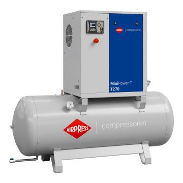 Sukamasis kompresorius MiniPower 7 T270 | 7.5 AG / 5.5 kW | 650 L/min | 270 L
