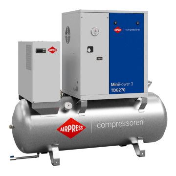 Sraigtinis oro kompresorius MiniPower 3 TDG270 | 3,0 AG / 2,2 kW | 325 l/min | 270 l