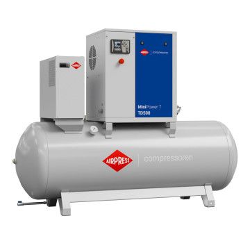 Sraigtinis oro kompresorius MiniPower 7 TD500 | 7,5 AG / 5,5 kW | 650 l/min | 500 l