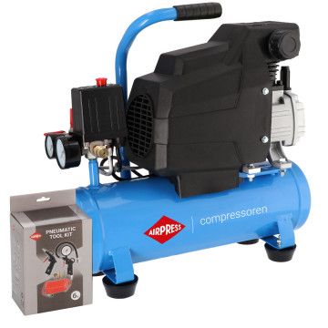Mažas kompresorius H 185-6 + pneumatiniai priedai
