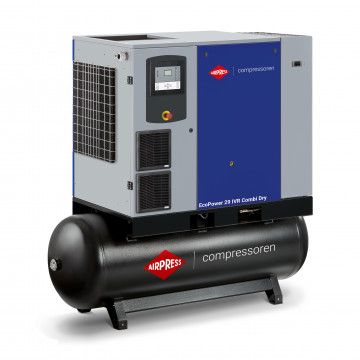 Sraigtinis kompresorius EcoPower 30D IVR Combi Dry 13 bar 30 AG/22 kW 822 - 3924 l/min 500 l