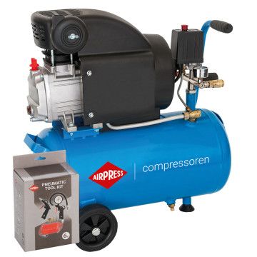 Kompresorius HL 310-25 + Pneumatinio įrankių rinkinys