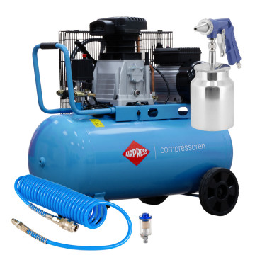 Dvivamzdis kompresorius HL 340-90 + srovės valymo komplektas