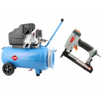Kompresorius HL 260-50 + Pneumatinis kablių pistoletas, 80 tipo, iki 25 mm - greitas pradžios pasiūlymas!