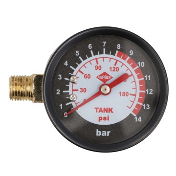 Manometras 1/4" 60 mm (dešinysis) HL 260/25/50 kompresoriui