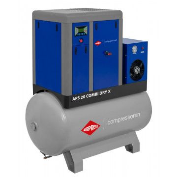 Screw Compressor APS 20 Combi Dry X 10 bar 20 hp 1870 l/min 500 l