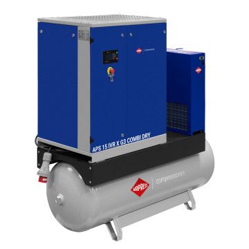 Sraigtinis kompresorius APS 15 IVR X G3 Combi Dry 10 bar 15 AG/ 11 kW 544-1579 l/min 500 l