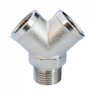 Y formos jungtis 1/8" 1x išorė 2x vidus