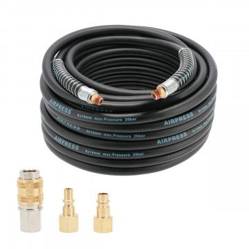 Oro žarna 20 bar 20 m 1/4" 14 x 8 mm hibridinio polimero su jungčių rinkiniu