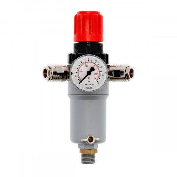 Pressure reducing valve 1/2" 12 bar with 2 quick couplings