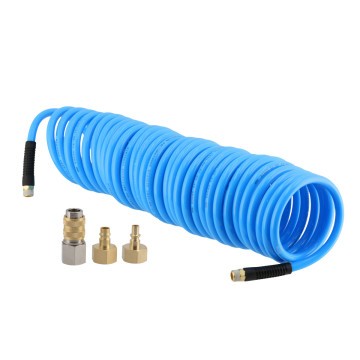 Pneumatinė spiralė PU su stiprinimu 15 m fi 16 x 12 mm