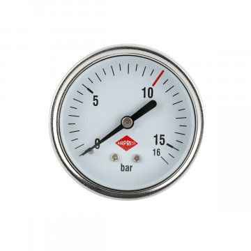 Manometras 63 mm 1/4" 0-16 bar - galinis sujungimas