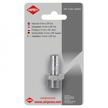 Prijungimas žarnai 10 mm x 3/8" GZ