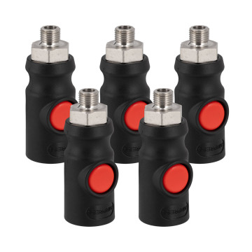 Saugioji greitoji jungtis 1/4” išorinis sriegis, 5 vnt.