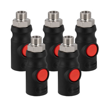 Saugioji greitoji jungtis 3/8” išorinis sriegis, 5 vnt.
