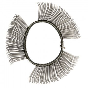 Plieninė šepetys 11 mm stora šlifuoklei