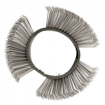 Plieninė šepetys 23 mm stora šlifuoklei