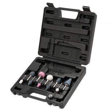 Šlifavimo akmenys - rinkinys 10 vnt. dėžėje - šlifuokliui/gręžtuvui