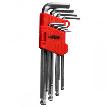 Allen key set 9 pieces 1.5 - 10 mm