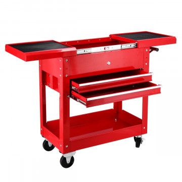 Įrankių vežimėlis 2 stalčiai tuščias