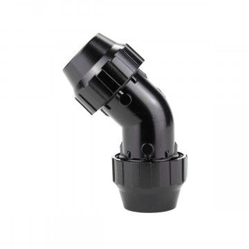 Vamzdžių jungtis 45° fi 25 mm aliuminė