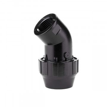 Vamzdžių jungtis 45° 25 mm GW 3/4" aliuminė