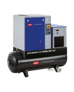 Sraigtinis kompresorius APS 5.5 Basic G2 Combi Dry 10 bar 5.5 AG/4 kW 516 l/min 200 l