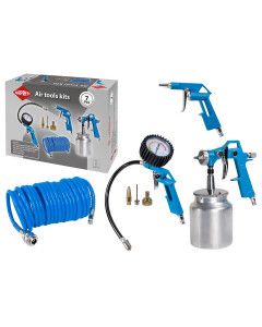 Pneumatinės priedų rinkinys 7 elementai Euro