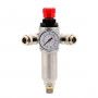 Slėgio reduktorius 3/8" 10 bar su manometru ir 2 greitais jungikliais